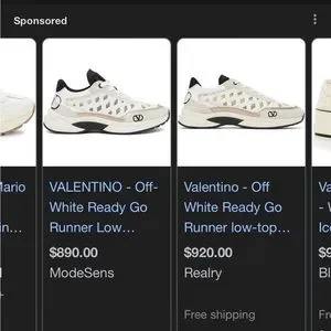 VALENTINO スニーカー READY GO RUNNER Valentino Garavani Ready Go Runner suede-trimmed sneakers